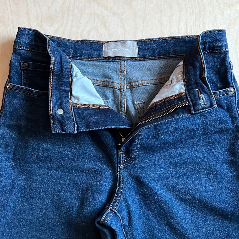 Everlane jeans. High rise, slim, ankle. Size 28.